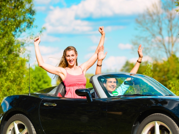 Couple on a Road Trip