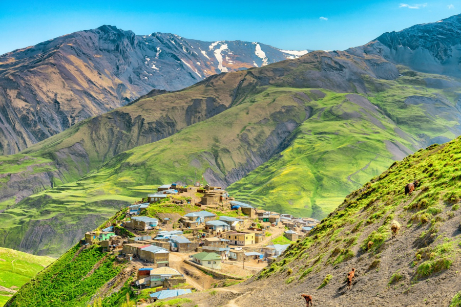 Khinalig Village in Azerbaijan